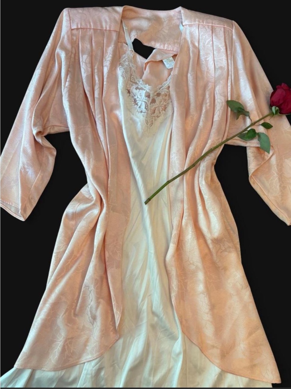 1970’s Vintage Soft Pink Sleep Robe—ILGWU Made